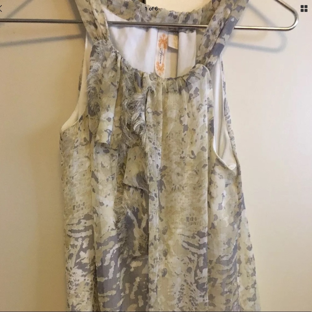ADIVA GREY YELLOW TOP